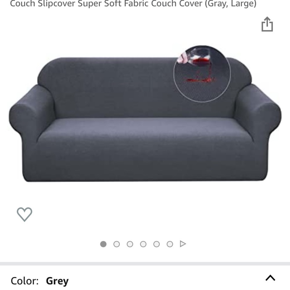 Gray Couch & Loveseat covers